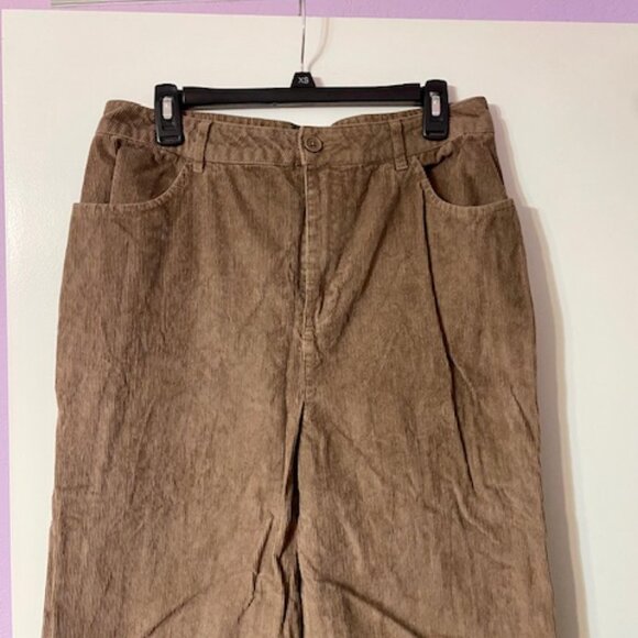 ASOS Design Corduroy Pants (Brown) 10 Tall High Rise - Picture 6 of 9